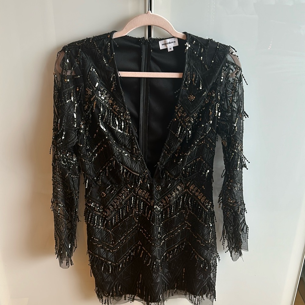 Super down fringe dress